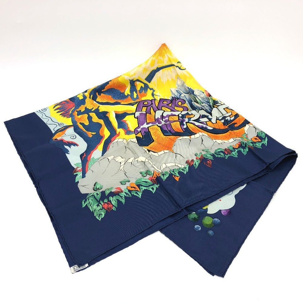 HERMES scarf silk multicolor THE ALFEE Carre90 Women Used