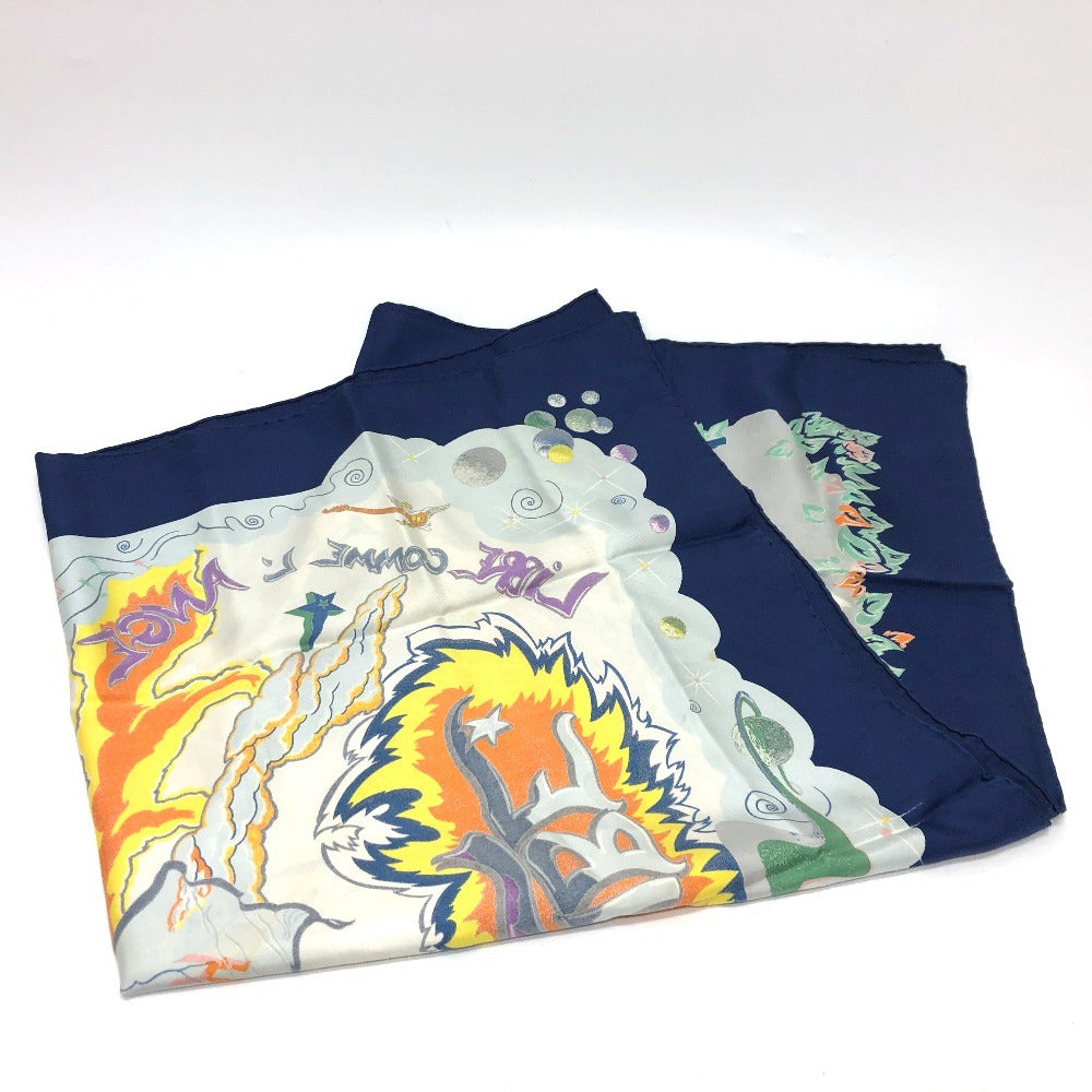 HERMES scarf silk multicolor THE ALFEE Carre90 Women Used