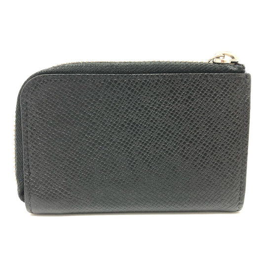 LOUIS VUITTON Coin case M63375 Taiga Leather black Taiga Portonet Jules
