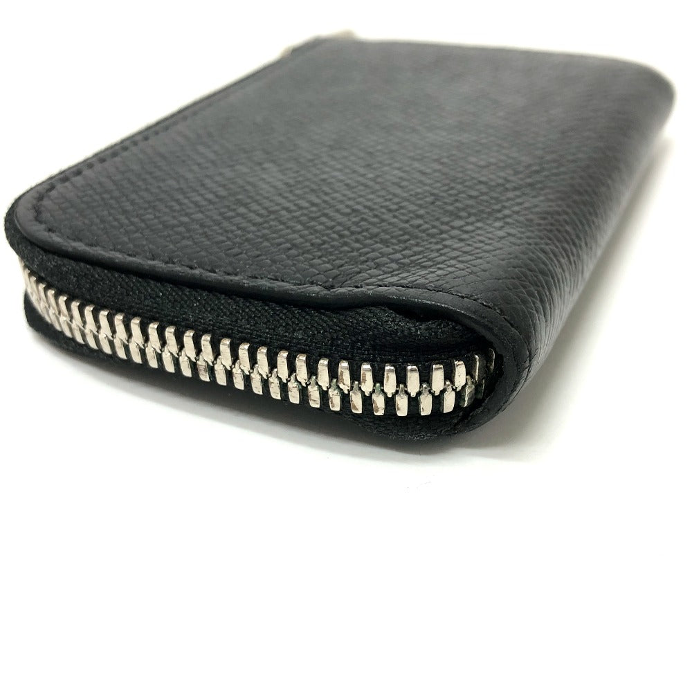 LOUIS VUITTON Coin case M63375 Taiga Leather black Taiga Portonet Jules