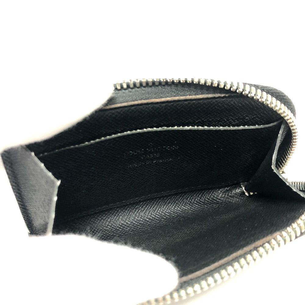 LOUIS VUITTON Coin case M63375 Taiga Leather black Taiga Portonet Jules