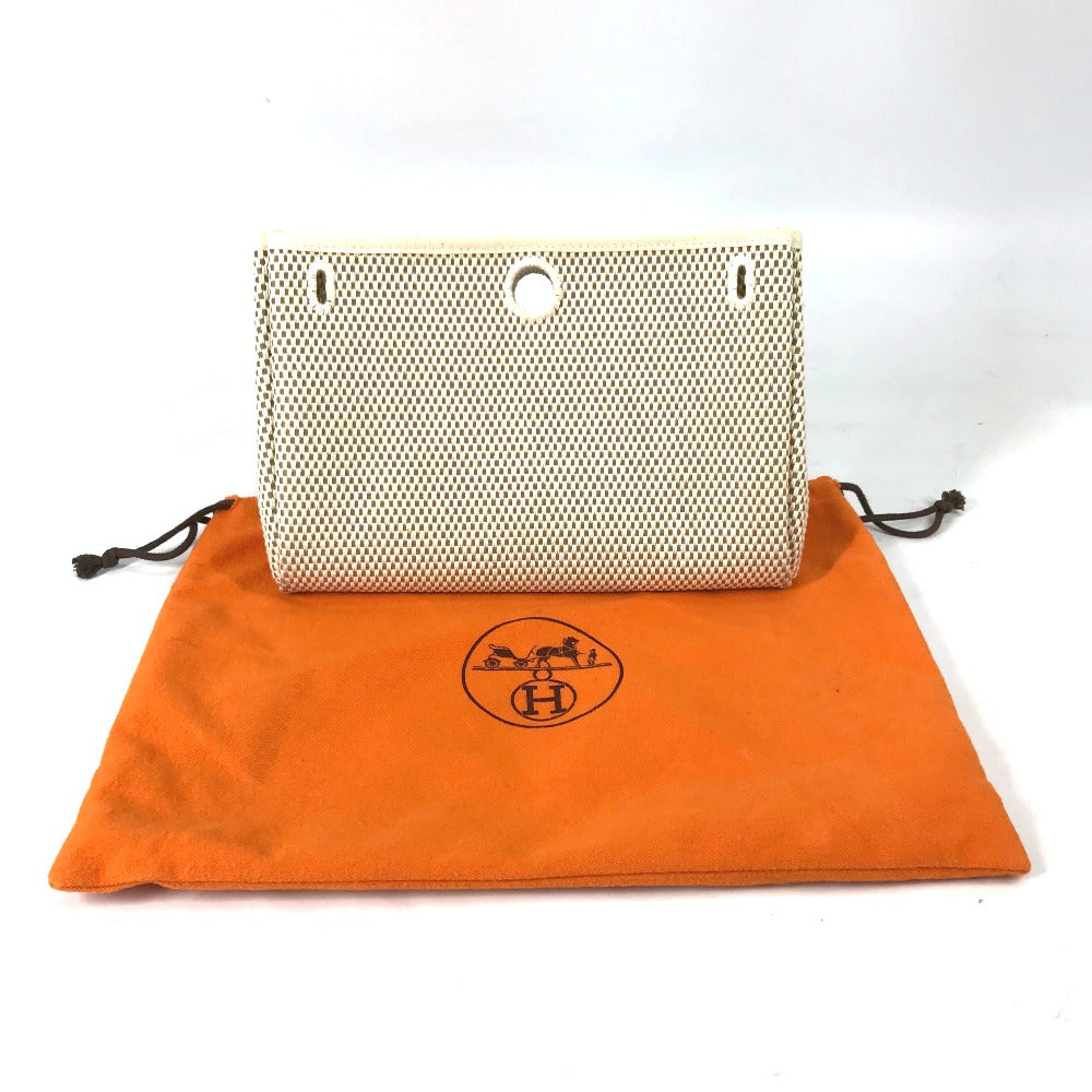 HERMES Pouch canvas beige For Herbag Replacement bag only Women Used
