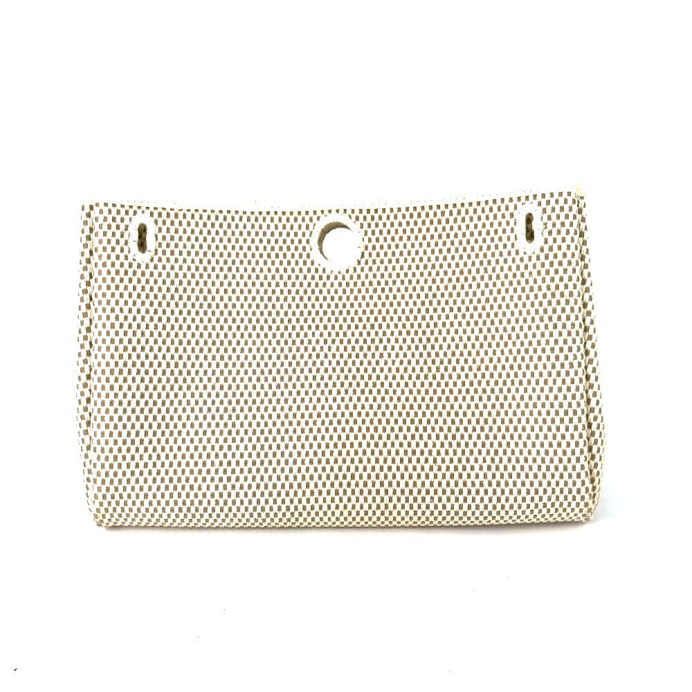 HERMES Pouch canvas beige For Herbag Replacement bag only Women Used