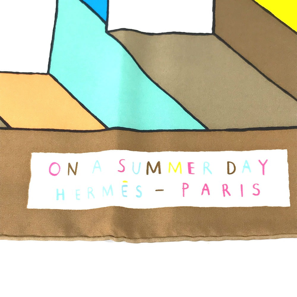HERMES scarf silk multicolor Shawl Stole / Shawl Carre 140 Women Used