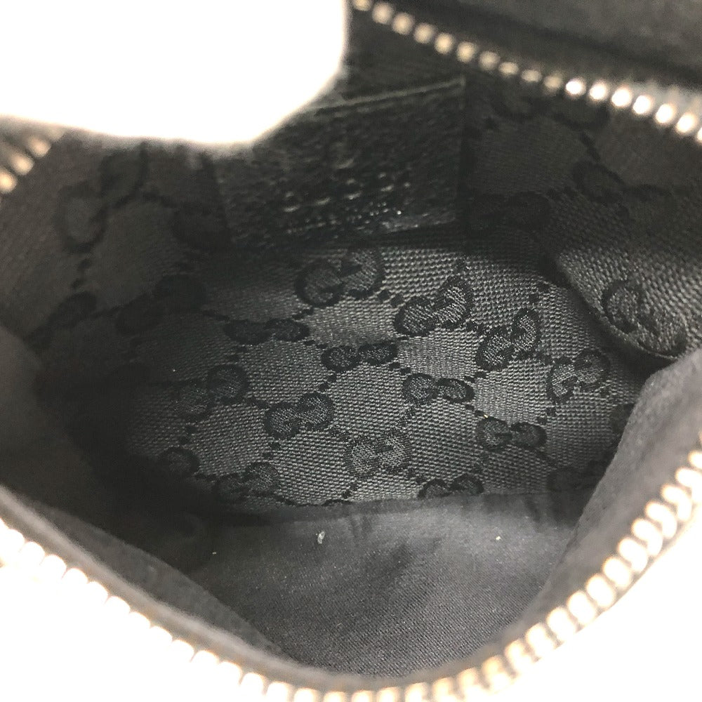 GUCCI Waist bag 28566 GG canvas / leather black GG Sling bag mens Used