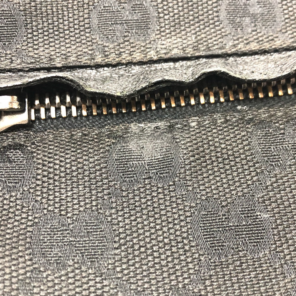 GUCCI Waist bag 28566 GG canvas / leather black GG Sling bag mens Used