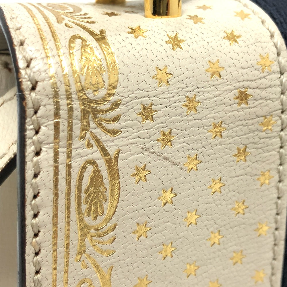 GUCCI Shoulder Bag 470270 leather white Silvi