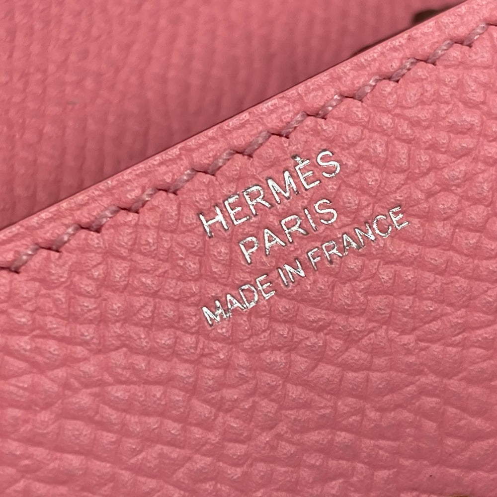 HERMES Coin case Epsom pink Wallet Revan Cattle Women Used