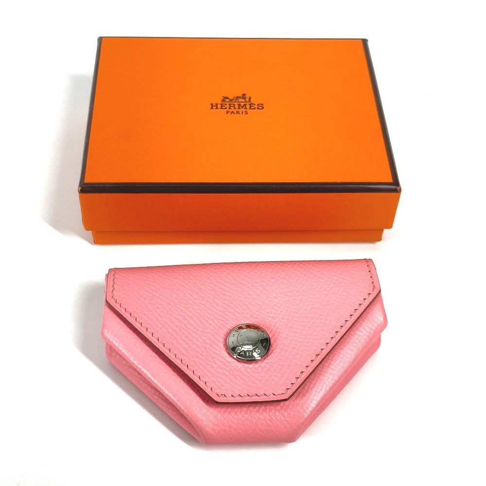HERMES Coin case Epsom pink Wallet Revan Cattle Women Used