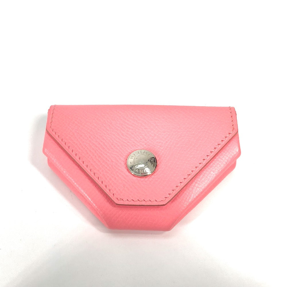 HERMES Coin case Epsom pink Wallet Revan Cattle Women Used