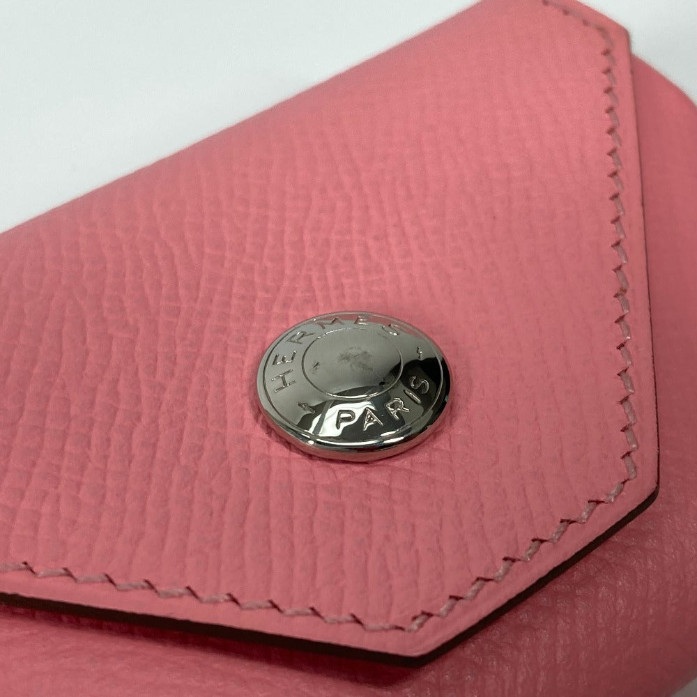 HERMES Coin case Epsom pink Wallet Revan Cattle Women Used