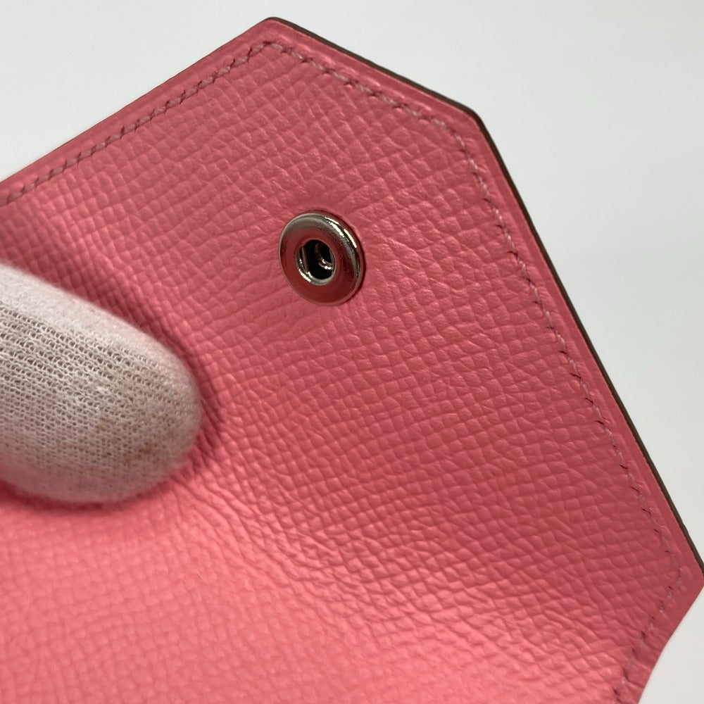 HERMES Coin case Epsom pink Wallet Revan Cattle Women Used