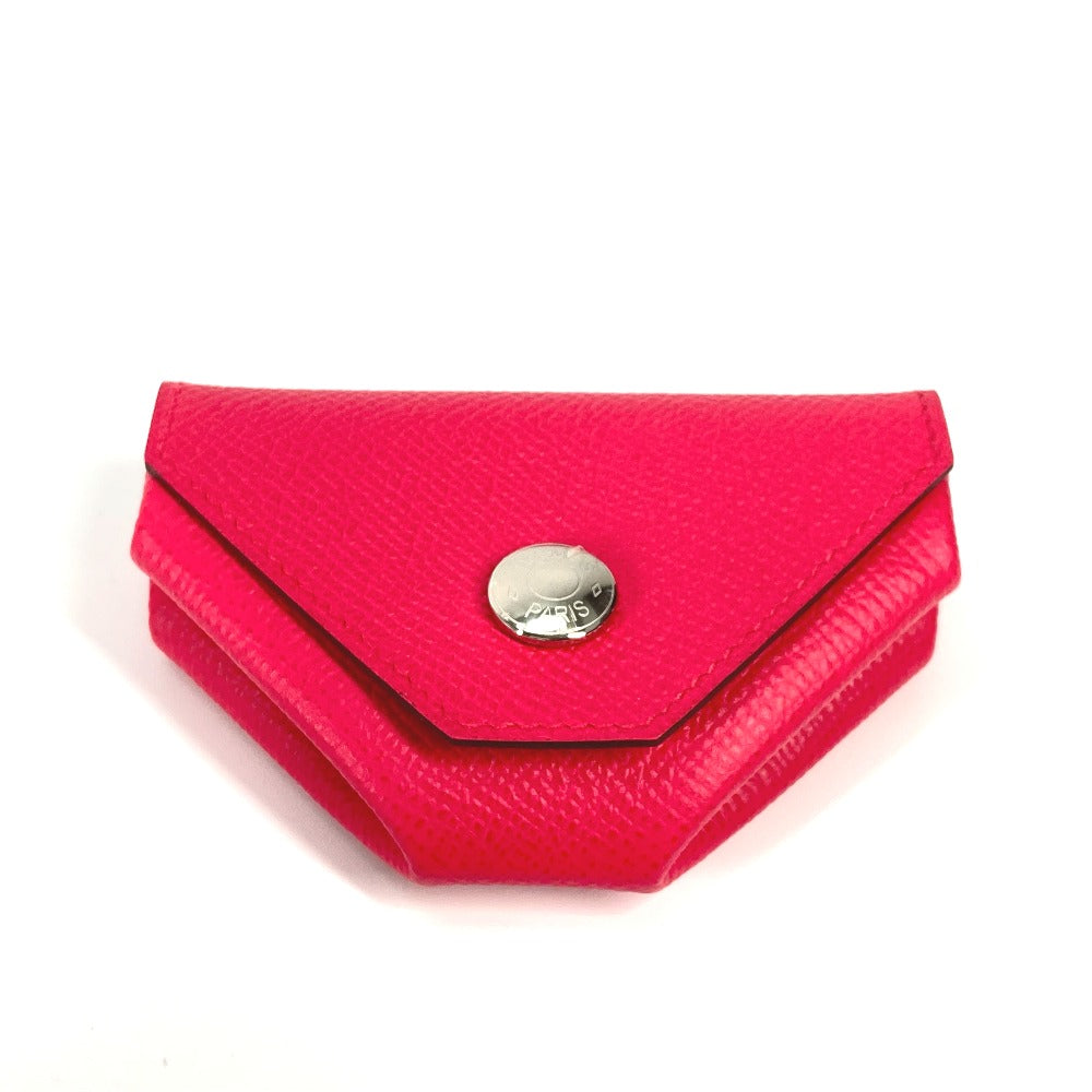 HERMES Coin case Epsom Red type triangle Revan Cattle Women Used