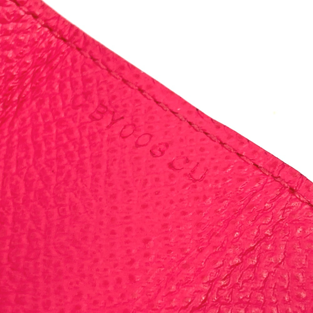 HERMES Coin case Epsom Red type triangle Revan Cattle Women Used