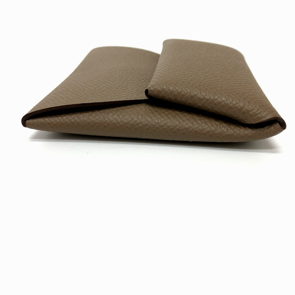 HERMES Coin case Epsom Brown Bastia Women Used