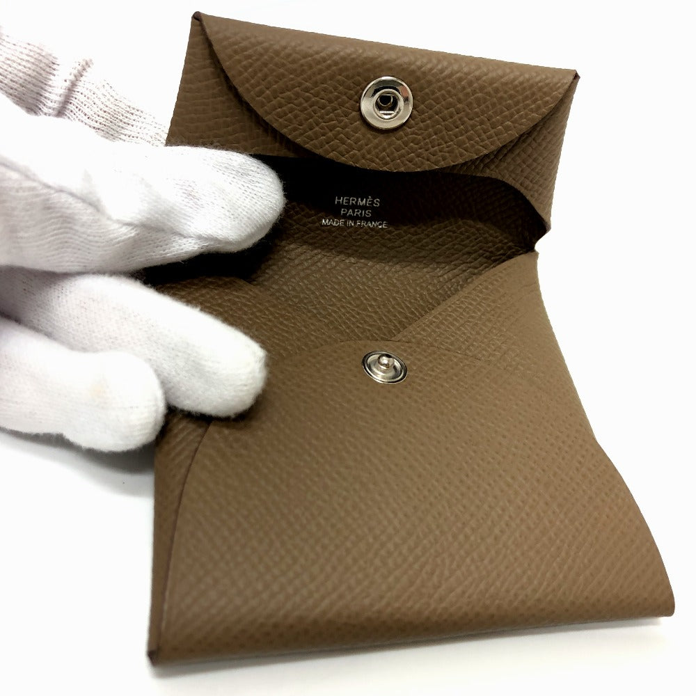 HERMES Coin case Epsom Brown Bastia Women Used