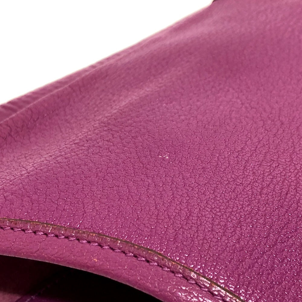 HERMES Shoulder Bag Shave purple Trim 35 Women Used