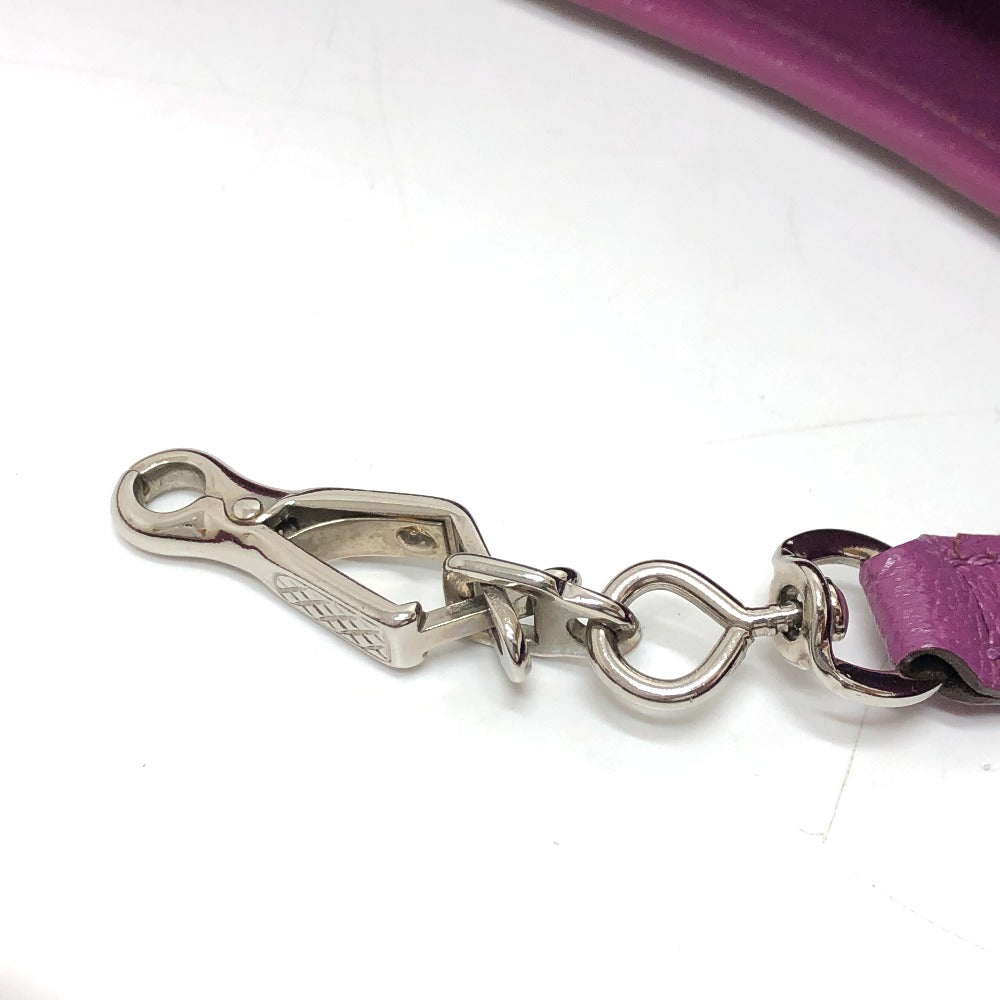 HERMES Shoulder Bag Shave purple Trim 35 Women Used