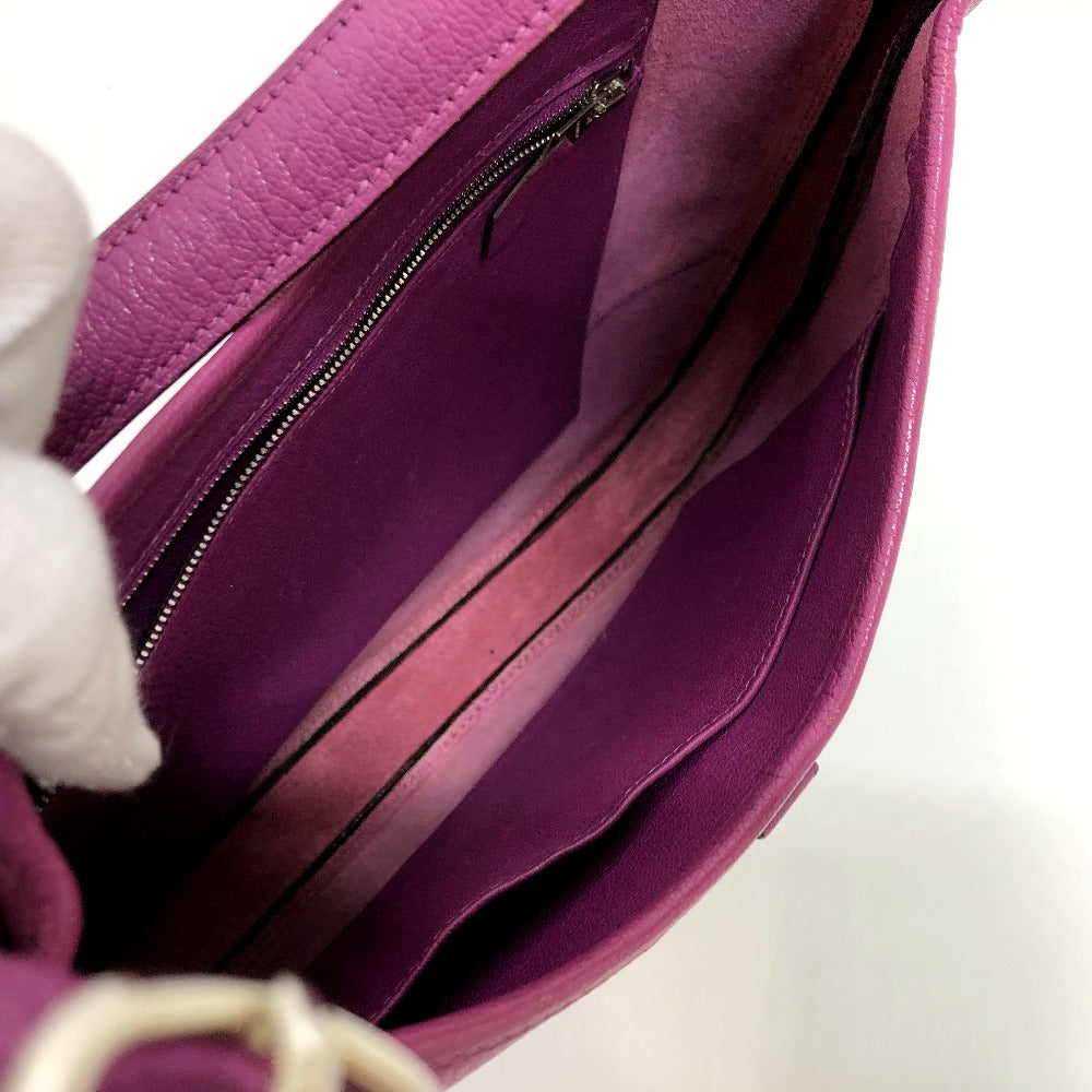 HERMES Shoulder Bag Shave purple Trim 35 Women Used