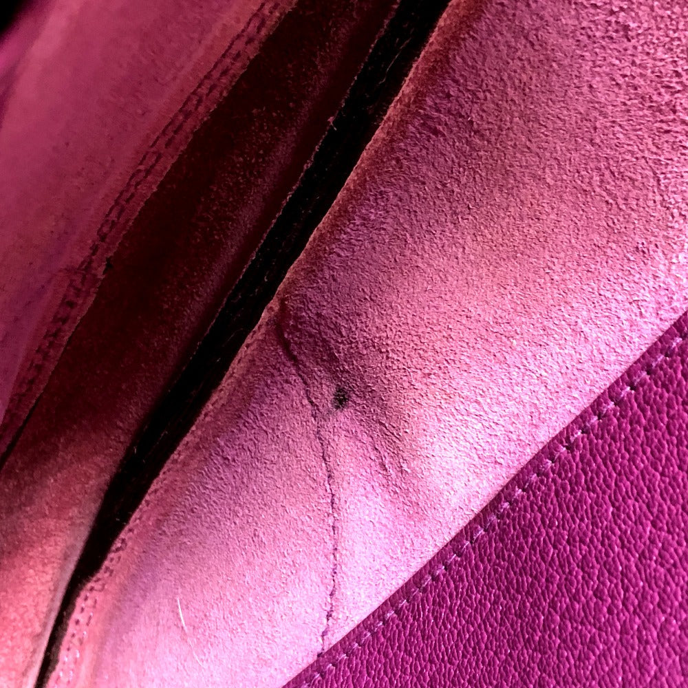 HERMES Shoulder Bag Shave purple Trim 35 Women Used