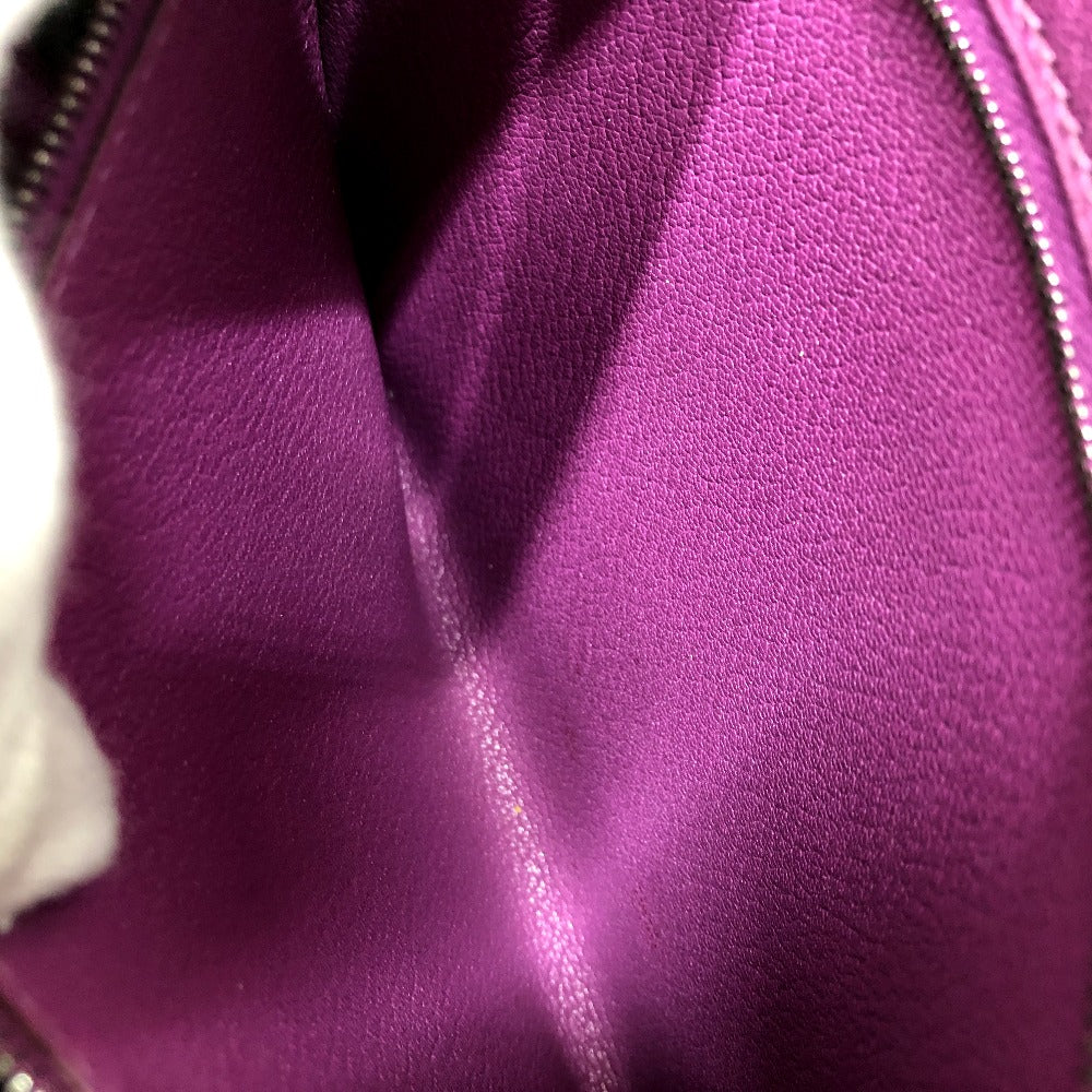 HERMES Shoulder Bag Shave purple Trim 35 Women Used