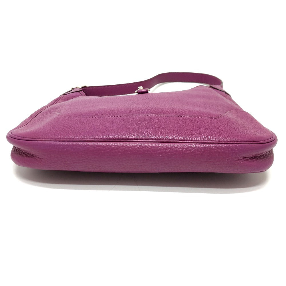 HERMES Shoulder Bag Shave purple Trim 35 Women Used