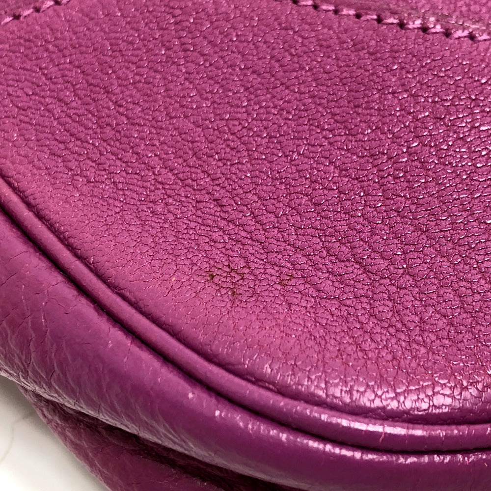 HERMES Shoulder Bag Shave purple Trim 35 Women Used