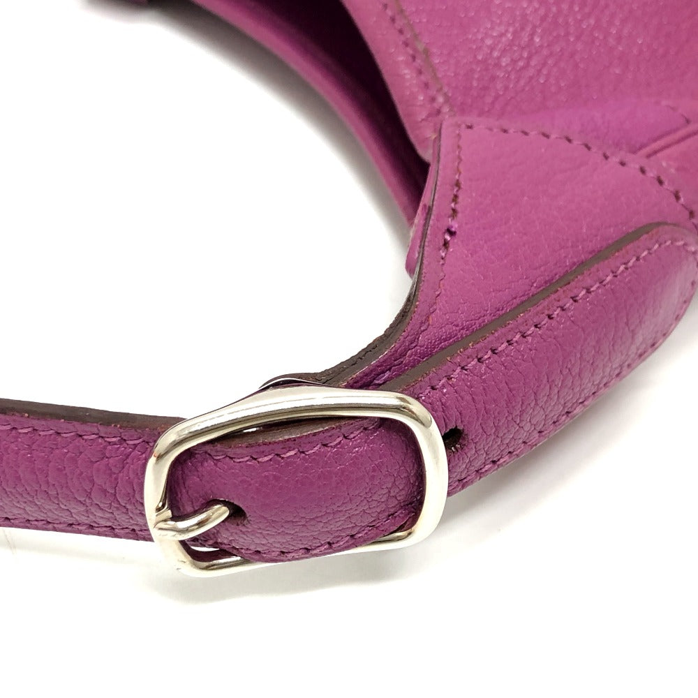 HERMES Shoulder Bag Shave purple Trim 35 Women Used