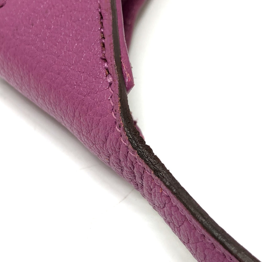 HERMES Shoulder Bag Shave purple Trim 35 Women Used