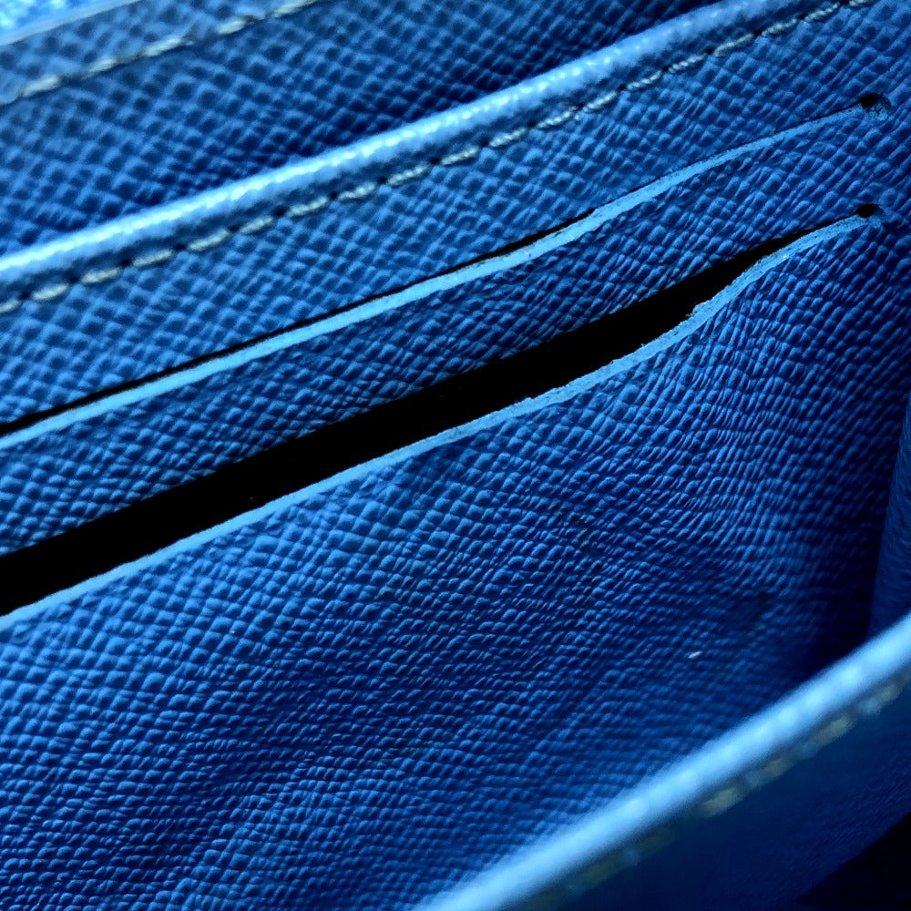 LOUIS VUITTON Coin case Epi Leather blue Epi Zippy coin purse Women Used