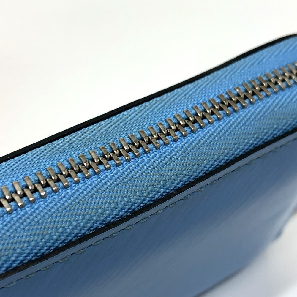 LOUIS VUITTON Coin case Epi Leather blue Epi Zippy coin purse Women Used