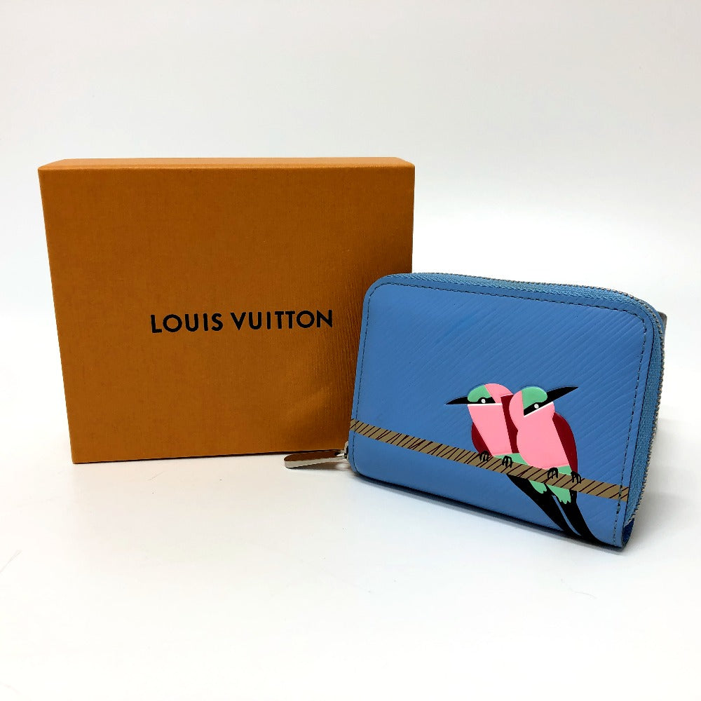 LOUIS VUITTON Coin case Epi Leather blue Epi Zippy coin purse Women Used