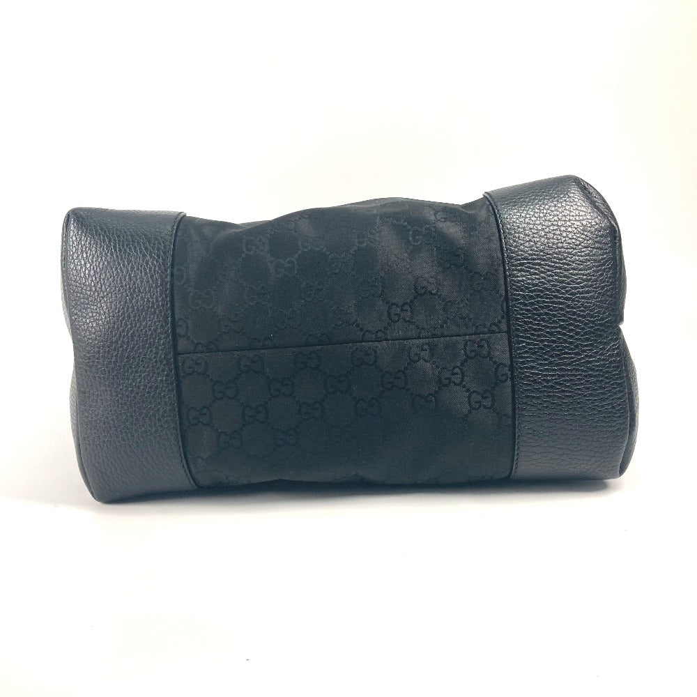 GUCCI Tote Bag 353702 Nylon / leather black GG Women Used