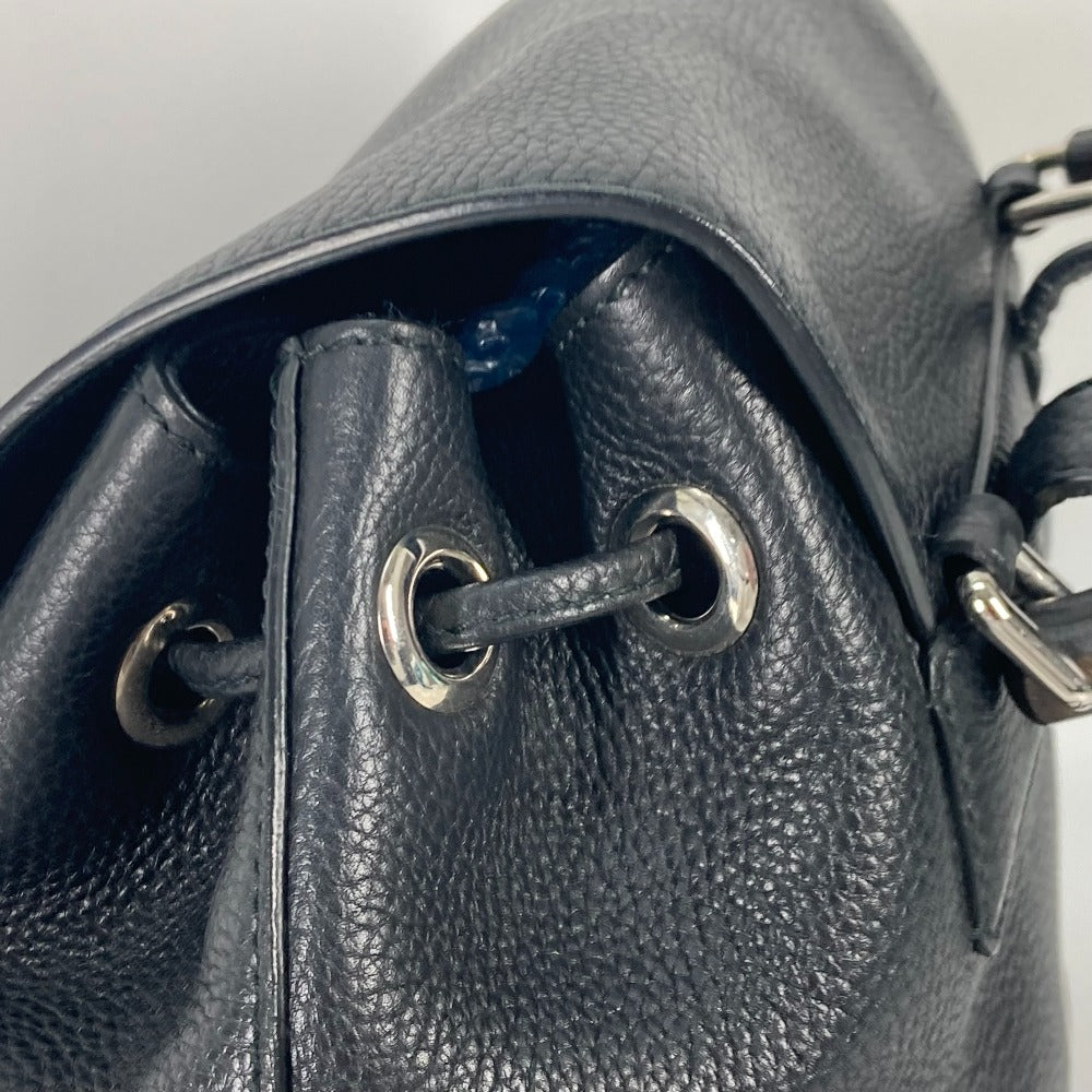 GUCCI Backpack 370833 leather black Bamboo backpack fringe tassel Women Used