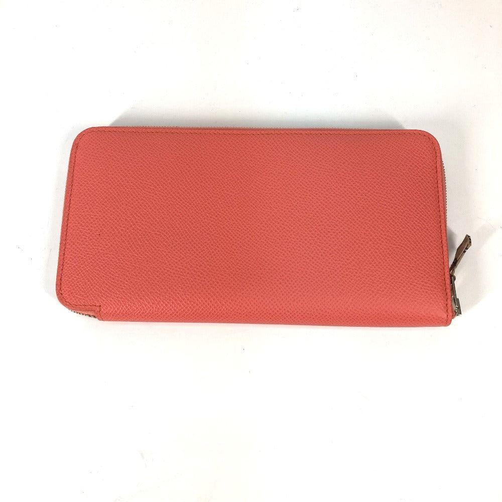 HERMES Long Wallet Purse Epsom Pink type Azap Long Silk in Women Used