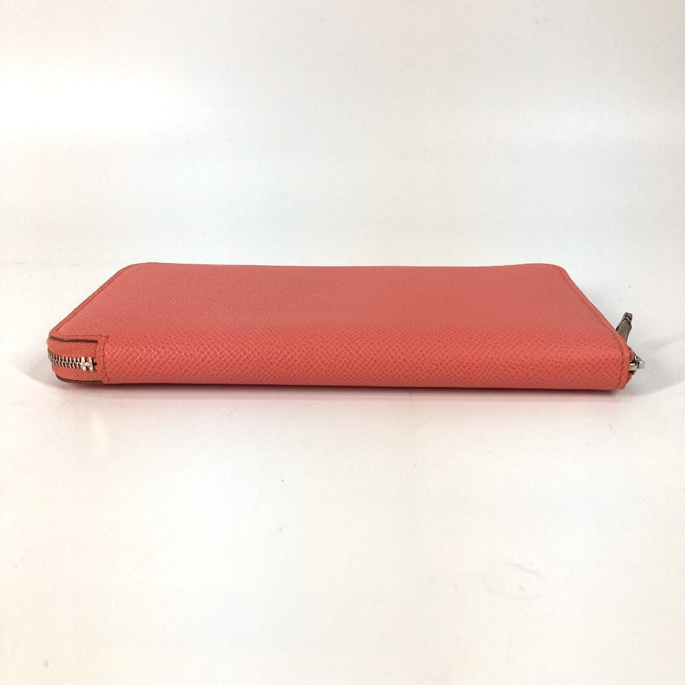 HERMES Long Wallet Purse Epsom Pink type Azap Long Silk in Women Used