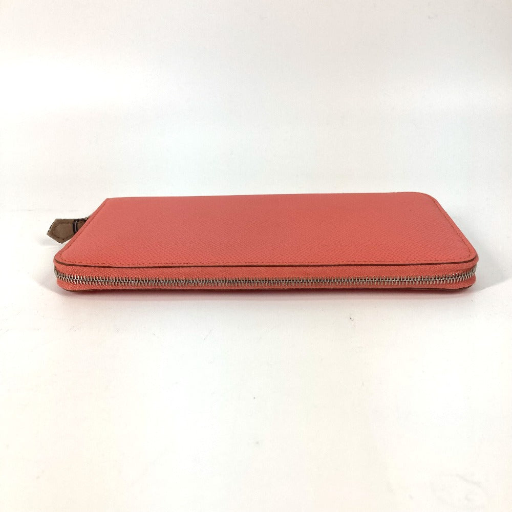HERMES Long Wallet Purse Epsom Pink type Azap Long Silk in Women Used