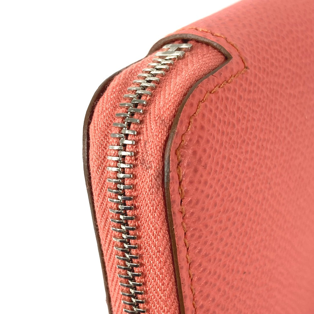 HERMES Long Wallet Purse Epsom Pink type Azap Long Silk in Women Used