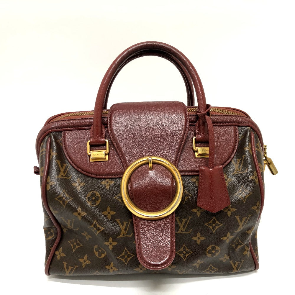 LOUIS VUITTON Handbag M40802 Monogram canvas wine-red Monogram golden arrow speedy