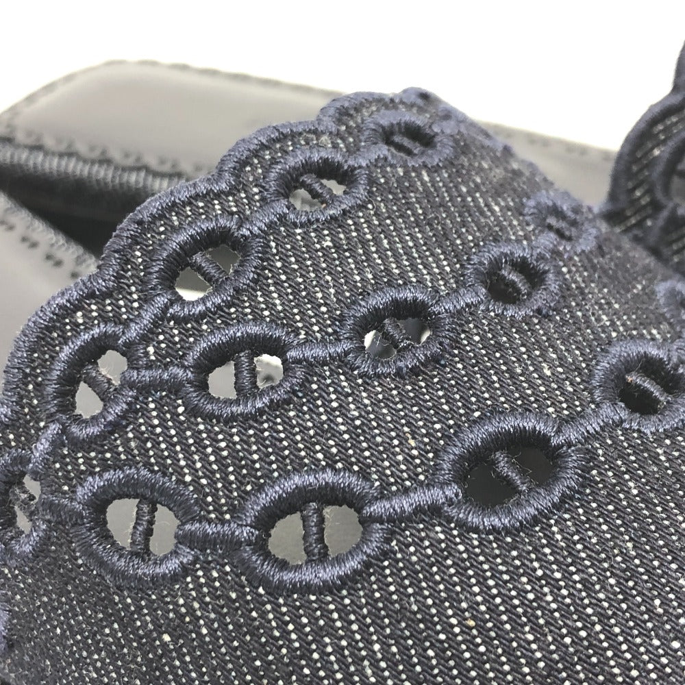 HERMES Sandals denim Navy Gael Chene Dunkle 35
