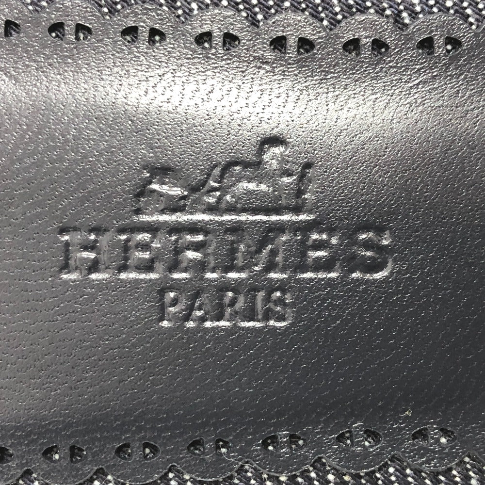 HERMES Sandals denim Navy Gael Chene Dunkle 35