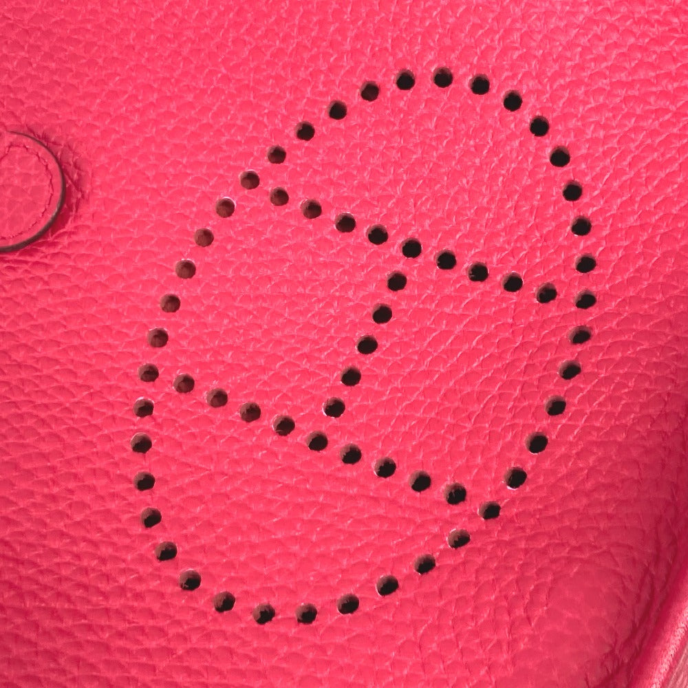 HERMES Shoulder Bag Taurillon Clemence pink Crossbody pochette Evelyn TPM 16 Women Used