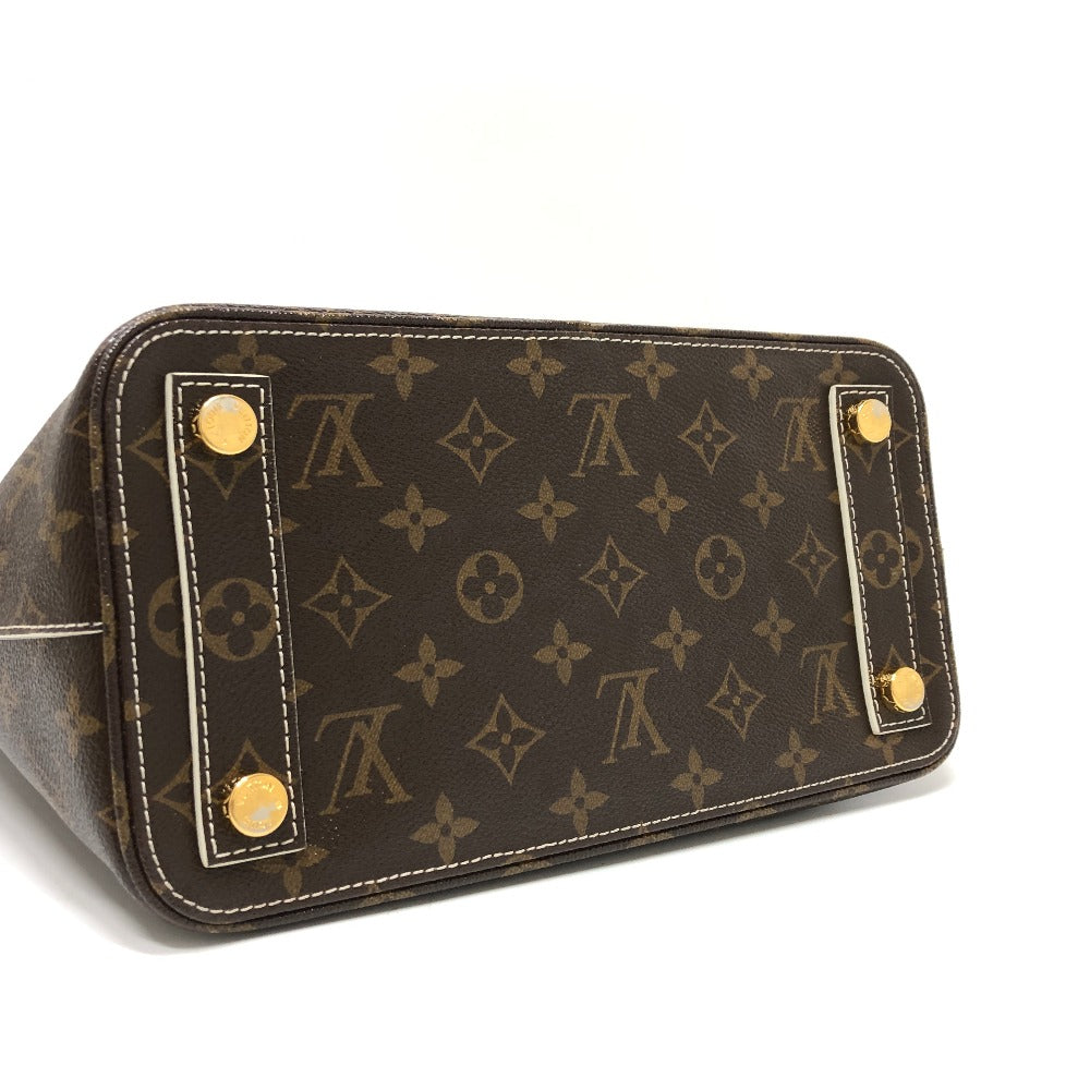 LOUIS VUITTON Handbag M40597 Canvas / Shiny Monogram Canvas Brown Shiny monogram LockitPM Women Used