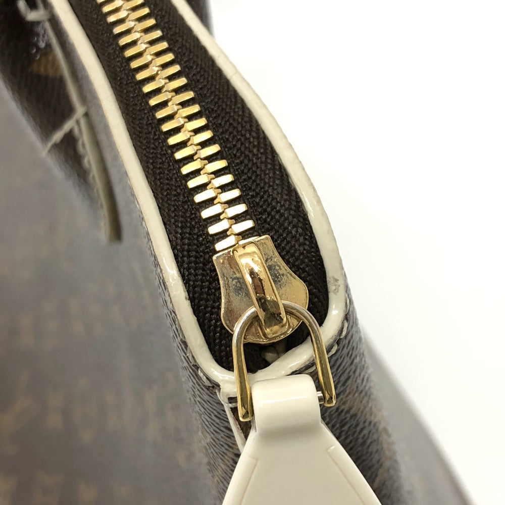 LOUIS VUITTON Handbag M40597 Canvas / Shiny Monogram Canvas Brown Shiny monogram LockitPM Women Used