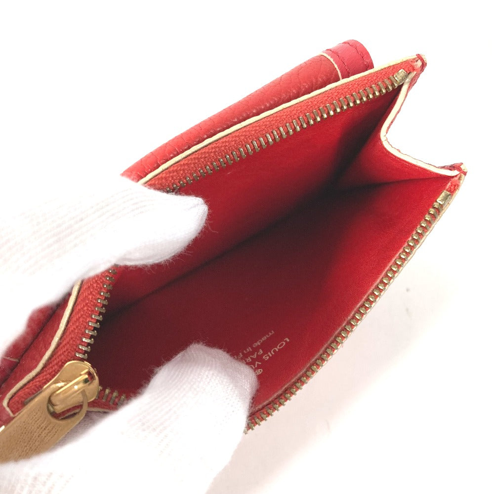 LOUIS VUITTON Coin case M91938 Suhari leather Red Suhari Unseparable PM