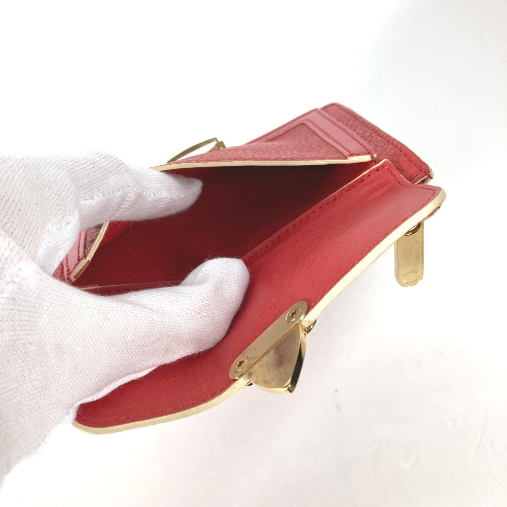 LOUIS VUITTON Coin case M91938 Suhari leather Red Suhari Unseparable PM