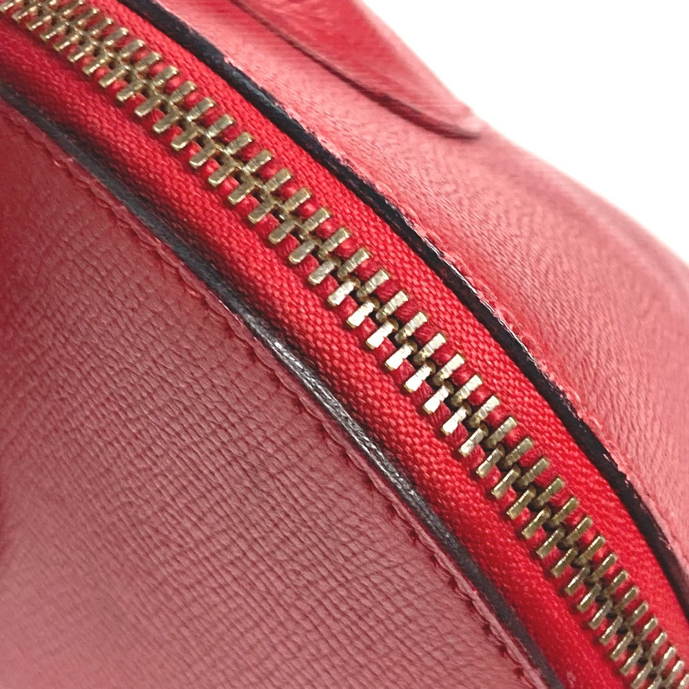 HERMES Handbag Courchevel Red vintage McPherson Women Used
