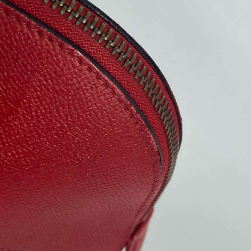 HERMES Handbag Courchevel Red vintage McPherson Women Used