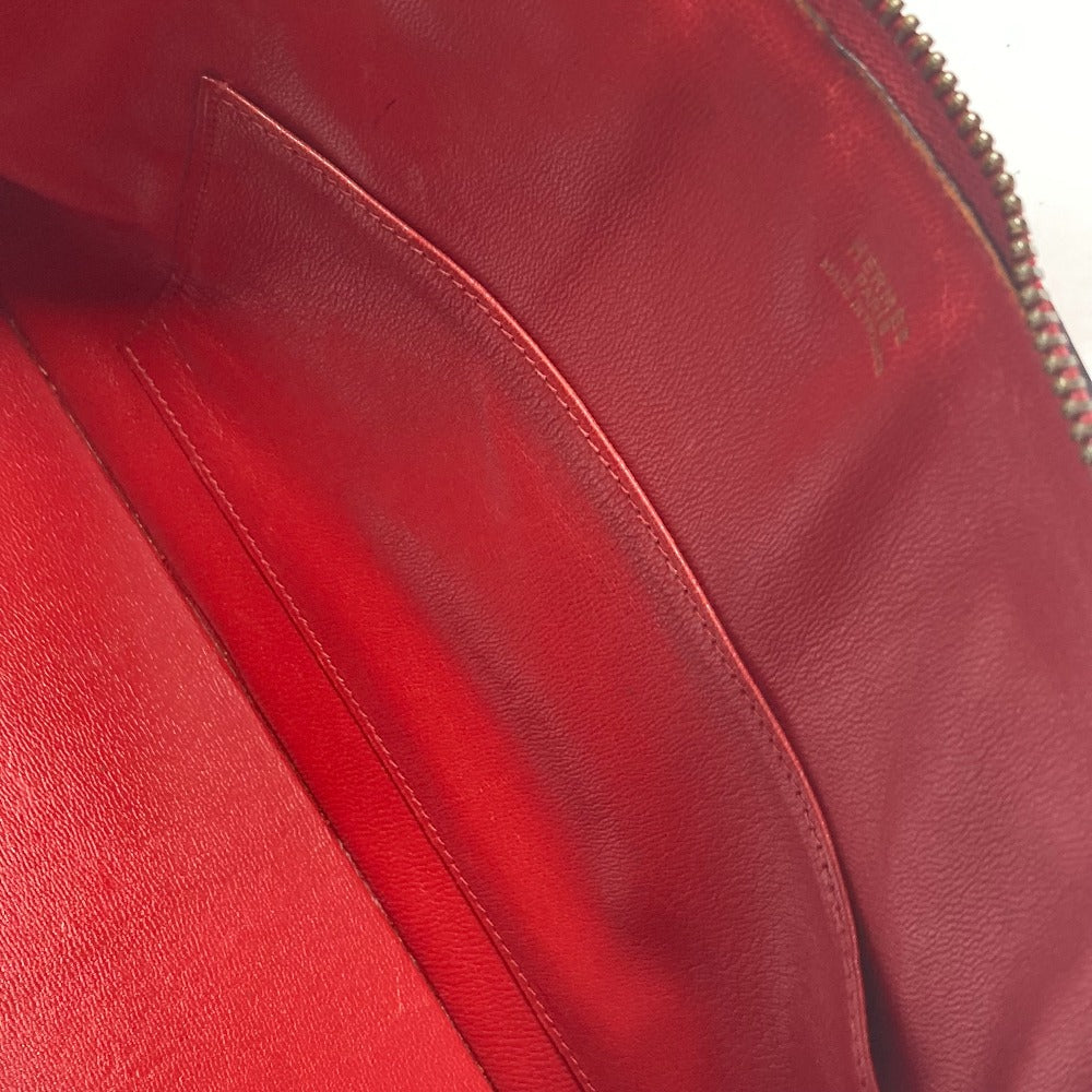 HERMES Handbag Courchevel Red vintage McPherson Women Used