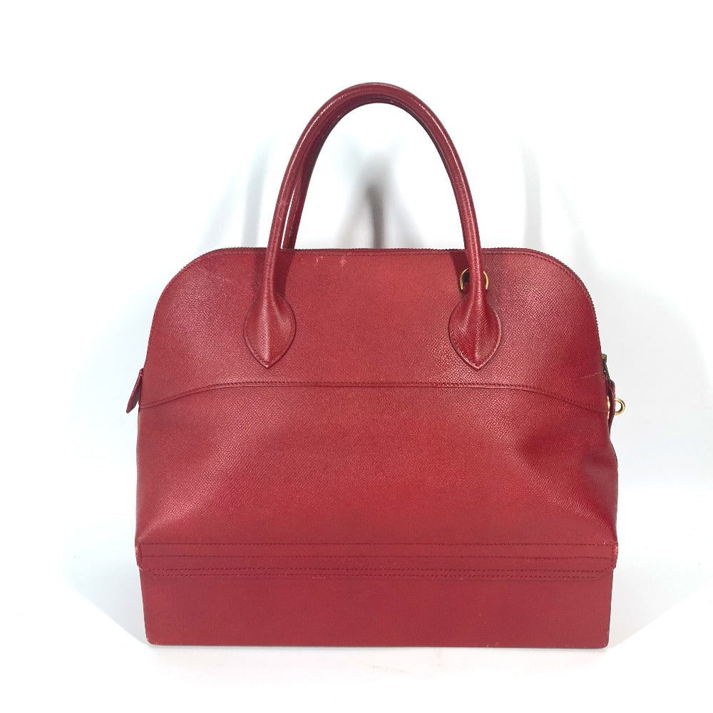HERMES Handbag Courchevel Red vintage McPherson Women Used